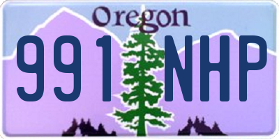OR license plate 991NHP