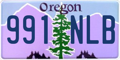 OR license plate 991NLB