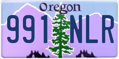 OR license plate 991NLR