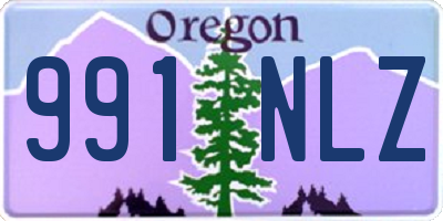 OR license plate 991NLZ