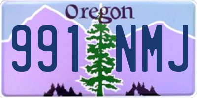 OR license plate 991NMJ