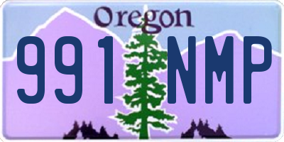 OR license plate 991NMP