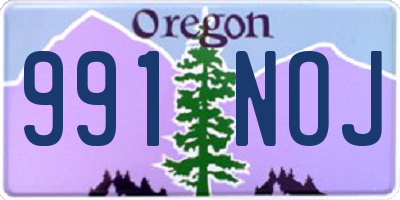 OR license plate 991NOJ