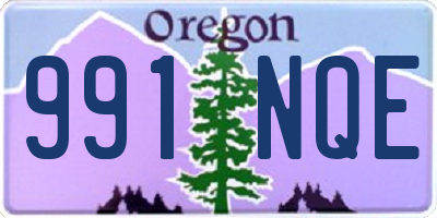 OR license plate 991NQE