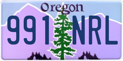 OR license plate 991NRL
