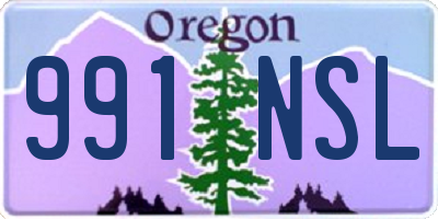 OR license plate 991NSL