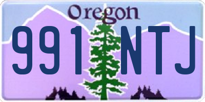 OR license plate 991NTJ