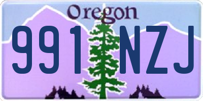 OR license plate 991NZJ