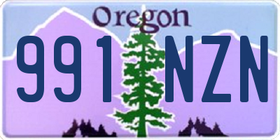 OR license plate 991NZN