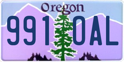 OR license plate 991OAL