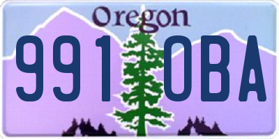 OR license plate 991OBA