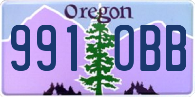 OR license plate 991OBB