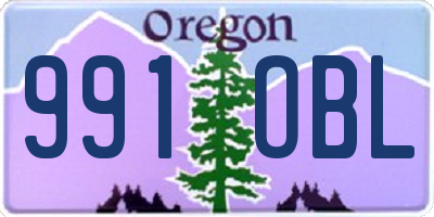 OR license plate 991OBL