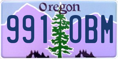 OR license plate 991OBM