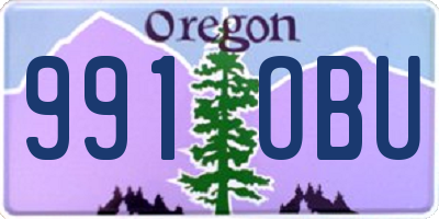 OR license plate 991OBU