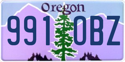 OR license plate 991OBZ