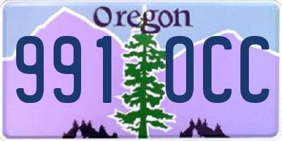 OR license plate 991OCC