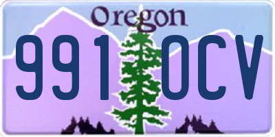 OR license plate 991OCV