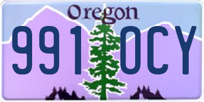 OR license plate 991OCY