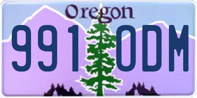 OR license plate 991ODM