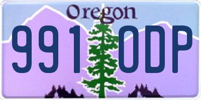 OR license plate 991ODP