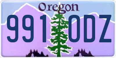 OR license plate 991ODZ