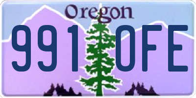 OR license plate 991OFE