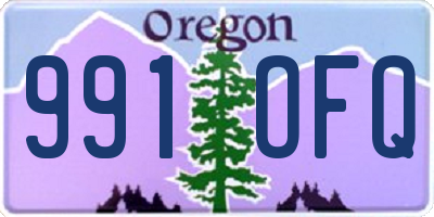 OR license plate 991OFQ