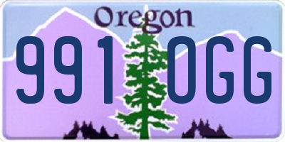 OR license plate 991OGG