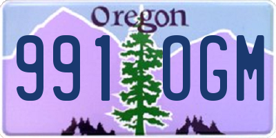 OR license plate 991OGM