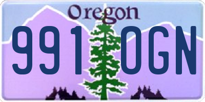 OR license plate 991OGN