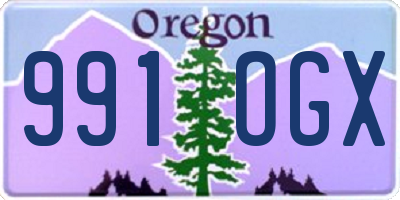 OR license plate 991OGX