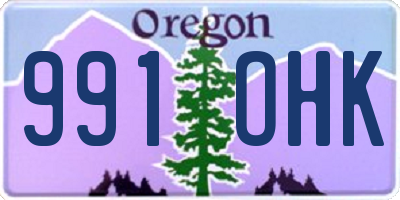 OR license plate 991OHK