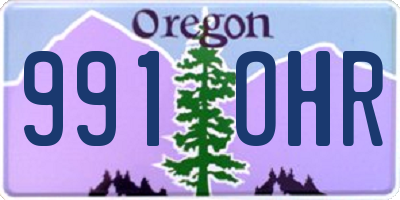 OR license plate 991OHR
