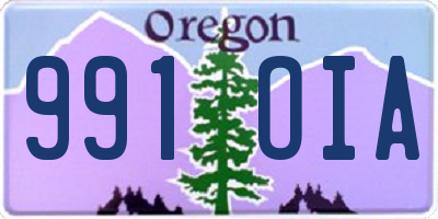 OR license plate 991OIA