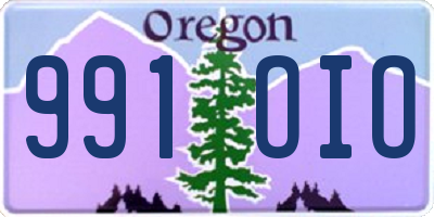 OR license plate 991OIO