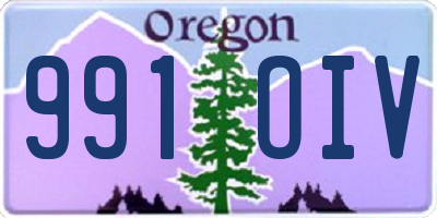 OR license plate 991OIV