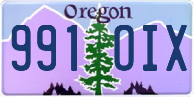 OR license plate 991OIX