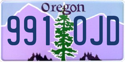 OR license plate 991OJD
