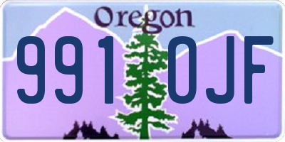 OR license plate 991OJF