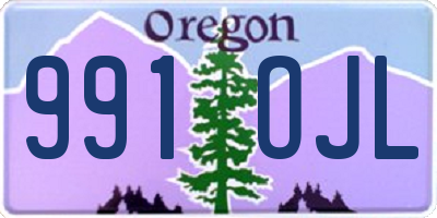 OR license plate 991OJL