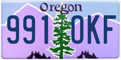 OR license plate 991OKF