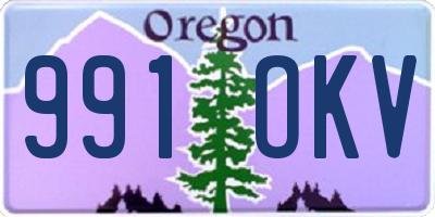 OR license plate 991OKV