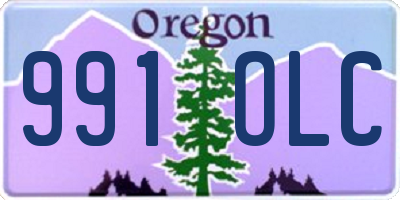OR license plate 991OLC