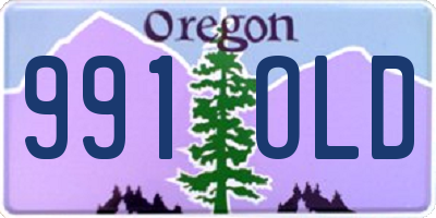 OR license plate 991OLD