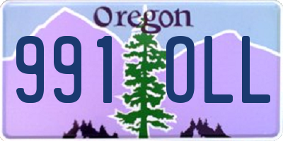 OR license plate 991OLL