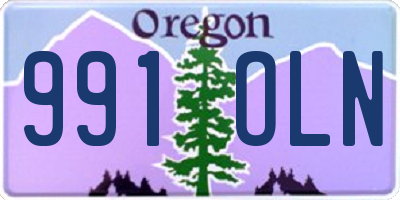 OR license plate 991OLN