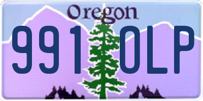OR license plate 991OLP