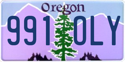 OR license plate 991OLY