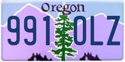 OR license plate 991OLZ